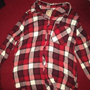 Arizona Red and White Flannel